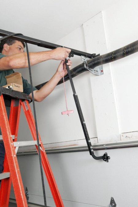 The average cost to repair a garage door spring is $200. (Photo by iStock)